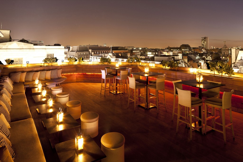 One of the beautiful roof terraces at aqua london