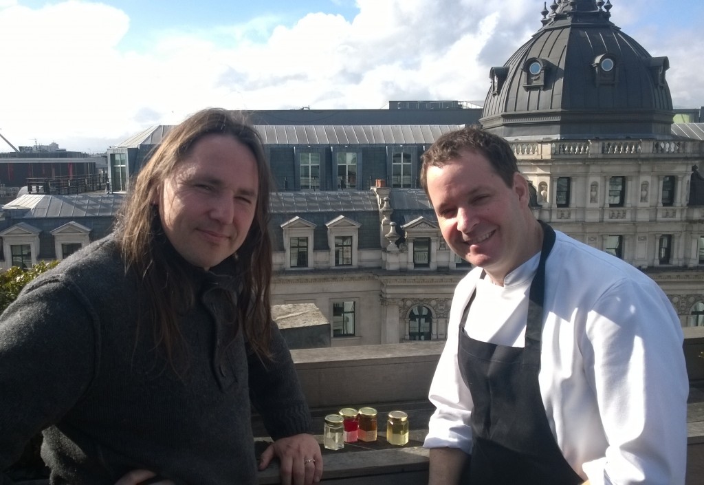 aqua kyoto chef Paul Greening with 'The Forager' Miles Irving