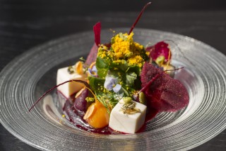 beetroot salad with silken tofu